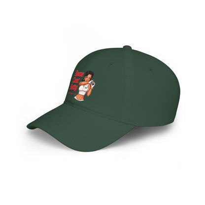 Booze Cart Betty Low Profile Baseball Cap — Golf Noir Statement Headwear