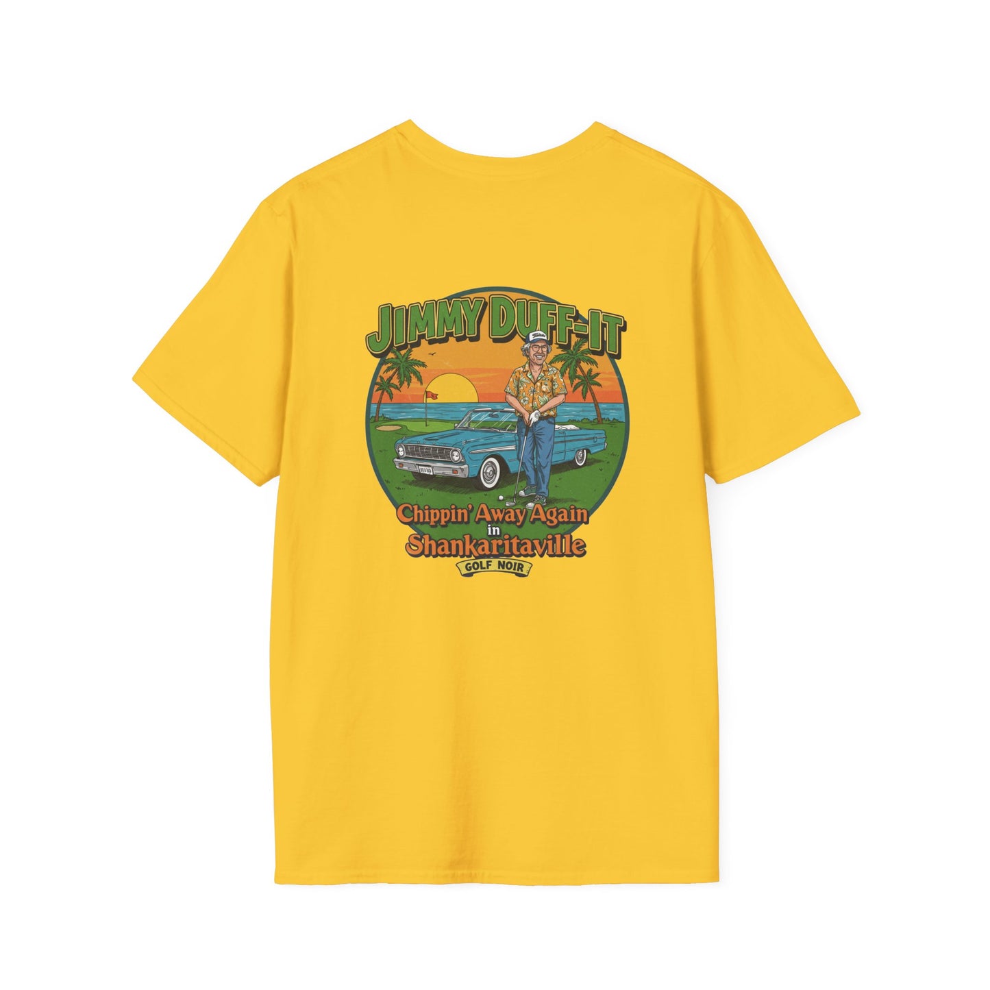 SHANKARITAVILLE T-Shirt - Starring JIMMY DUFF-IT- Golf Noir Signature Apparel
