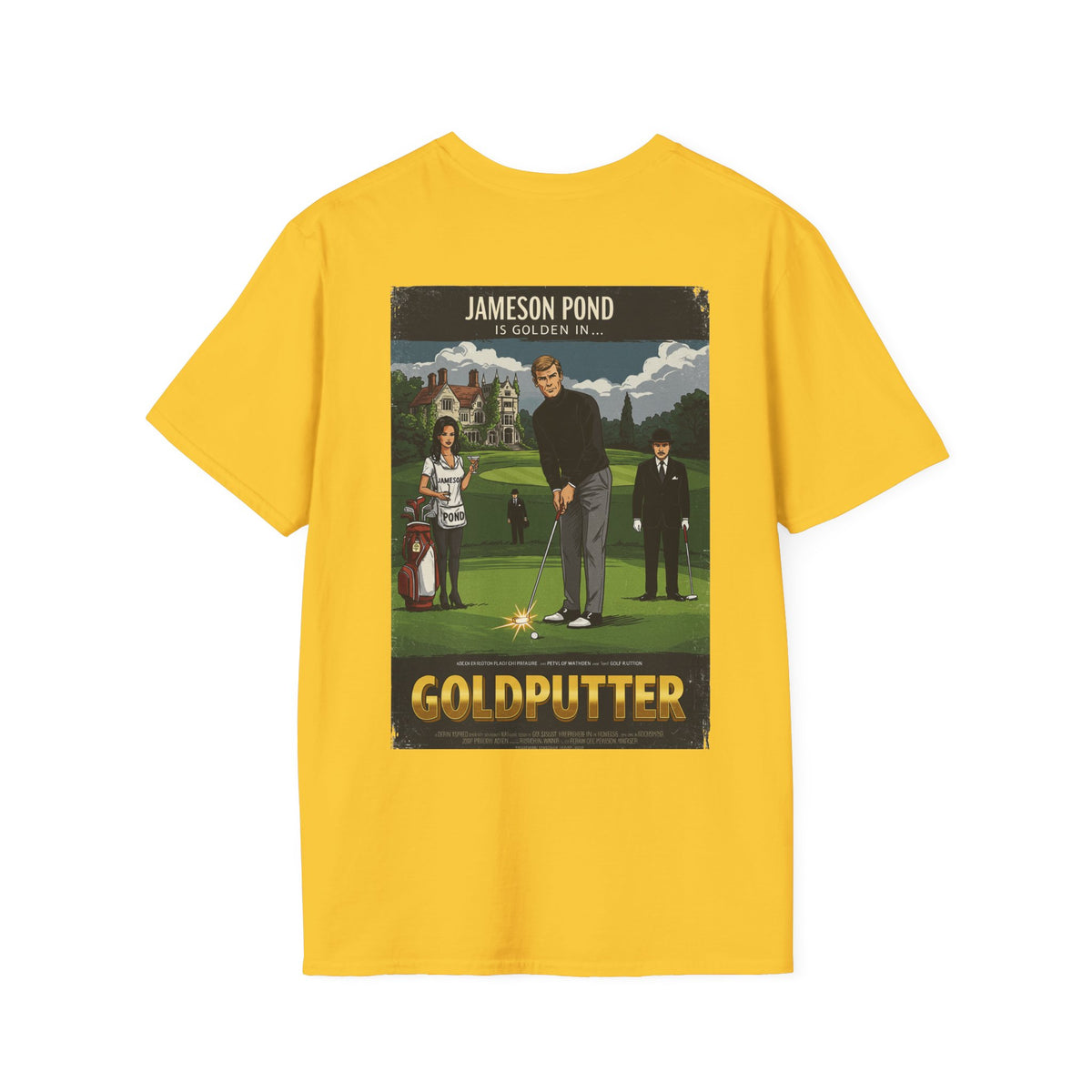 GOLDPUTTER T-Shirt - Starring JAMESON POND - Golf Noir Signature Apparel