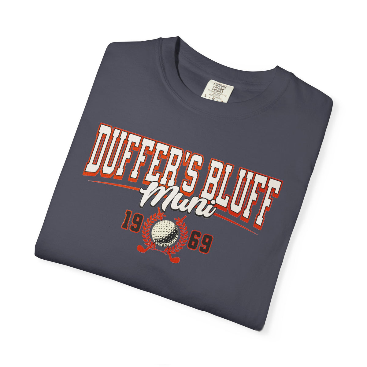 Duffer's Bluff Muni T-Shirt — Fictional Fairways Signature Apparel