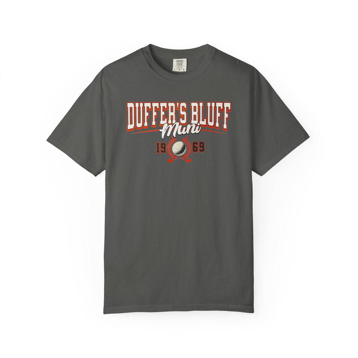 Duffer's Bluff Muni T-Shirt — Fictional Fairways Signature Apparel