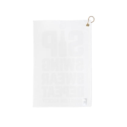 "Sip Swing Swear Repeat" Swing Lube Society Trademark Towel