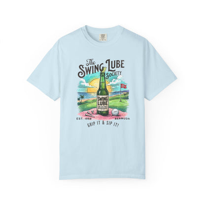 Grip It & Sip It T-Shirt 1 — Swing Lube Society Signature Apparel