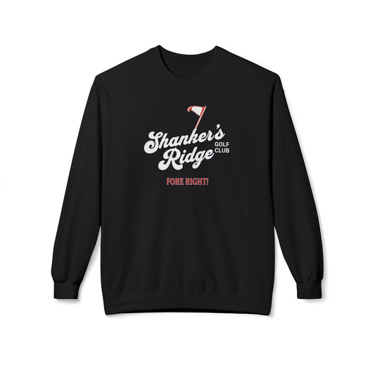 Shanker's Ridge Golf Club Crewneck Sweatshirt — Fictional Fairways Signature Apparel