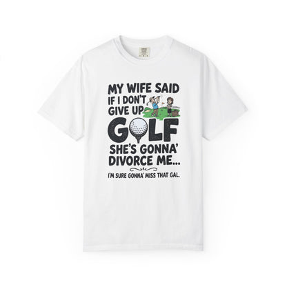 Divorce Golf T-Shirt — The Shag Bag Apparel