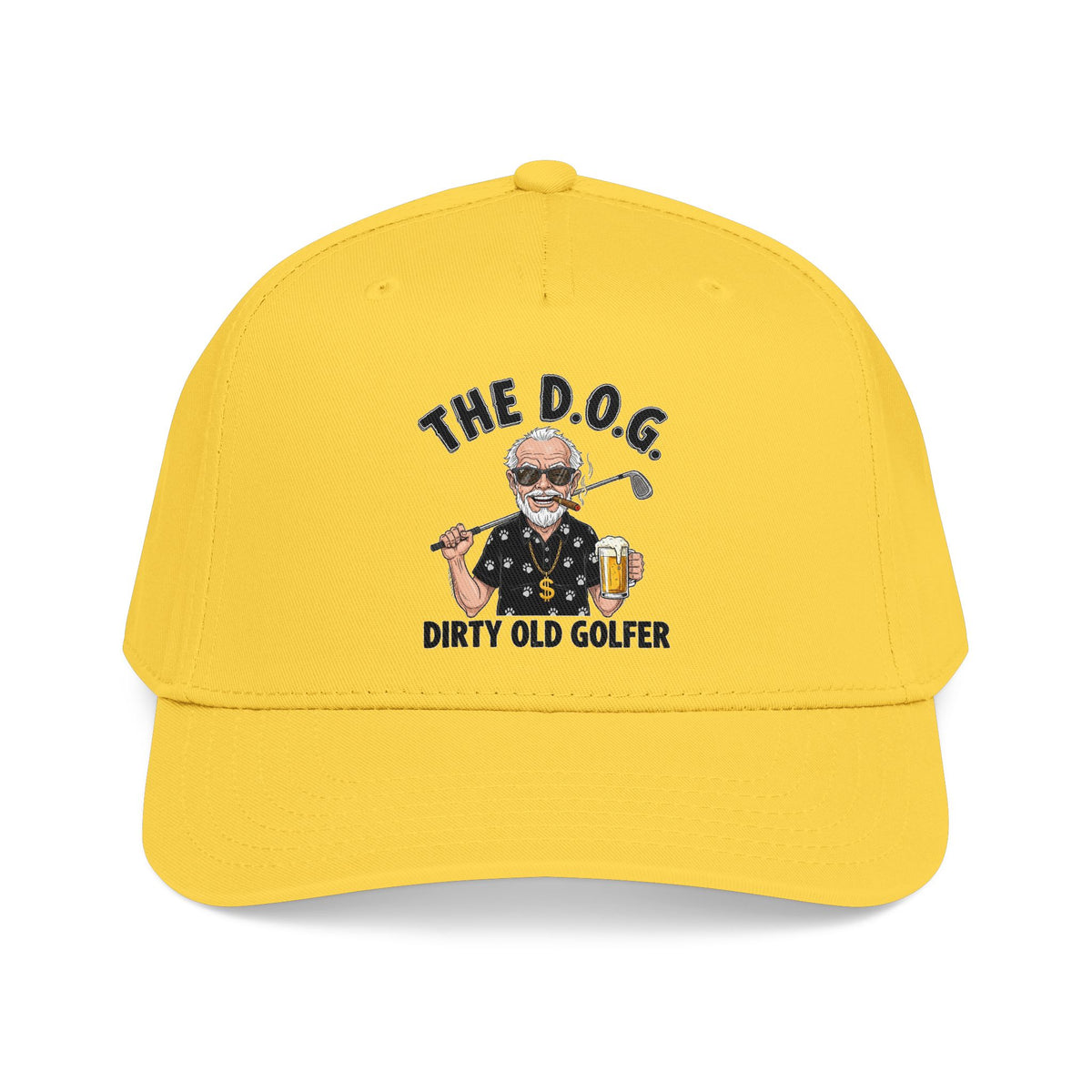 THE D.O.G. Baseball Cap — "The D.O.G. Dirty Old Golfer" Statement Headwear