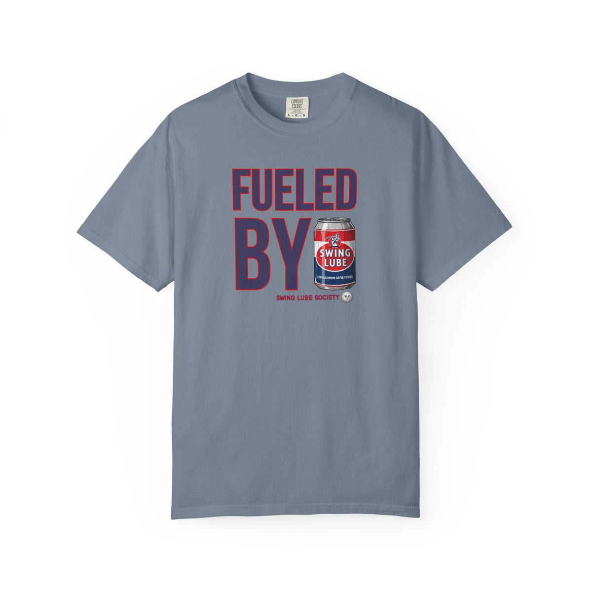 Fueled By Swing Lube Golf Tee — Swing Lube Society Signature Apparel