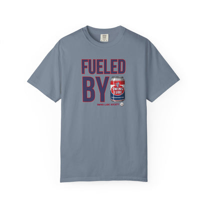 Fueled By Swing Lube Golf Tee — Swing Lube Society Signature Apparel