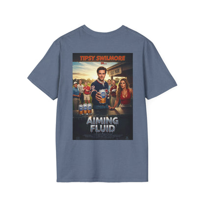 AIMING FLUID T-Shirt - Starring TIPSY SWILMORE- Golf Noir Signature Apparel