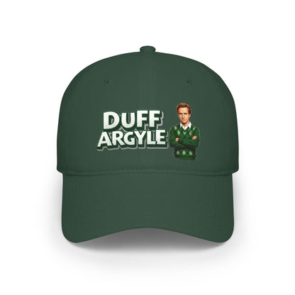 Duff Argyle Baseball Cap — Golf Noir Statement Headwear