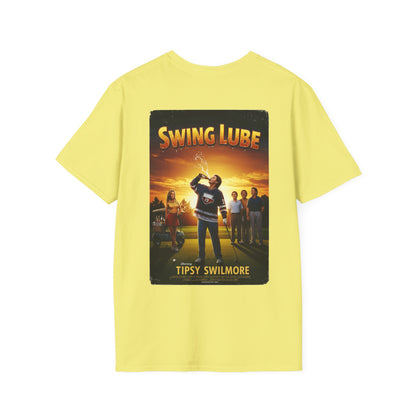 SWING LUBE T-Shirt - Starring TIPSY SWILMORE- Golf Noir Signature Apparel