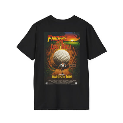 FINDERS OF THE LOST BALL T-Shirt - Starring HARRISON FORE- Golf Noir Signature Apparel