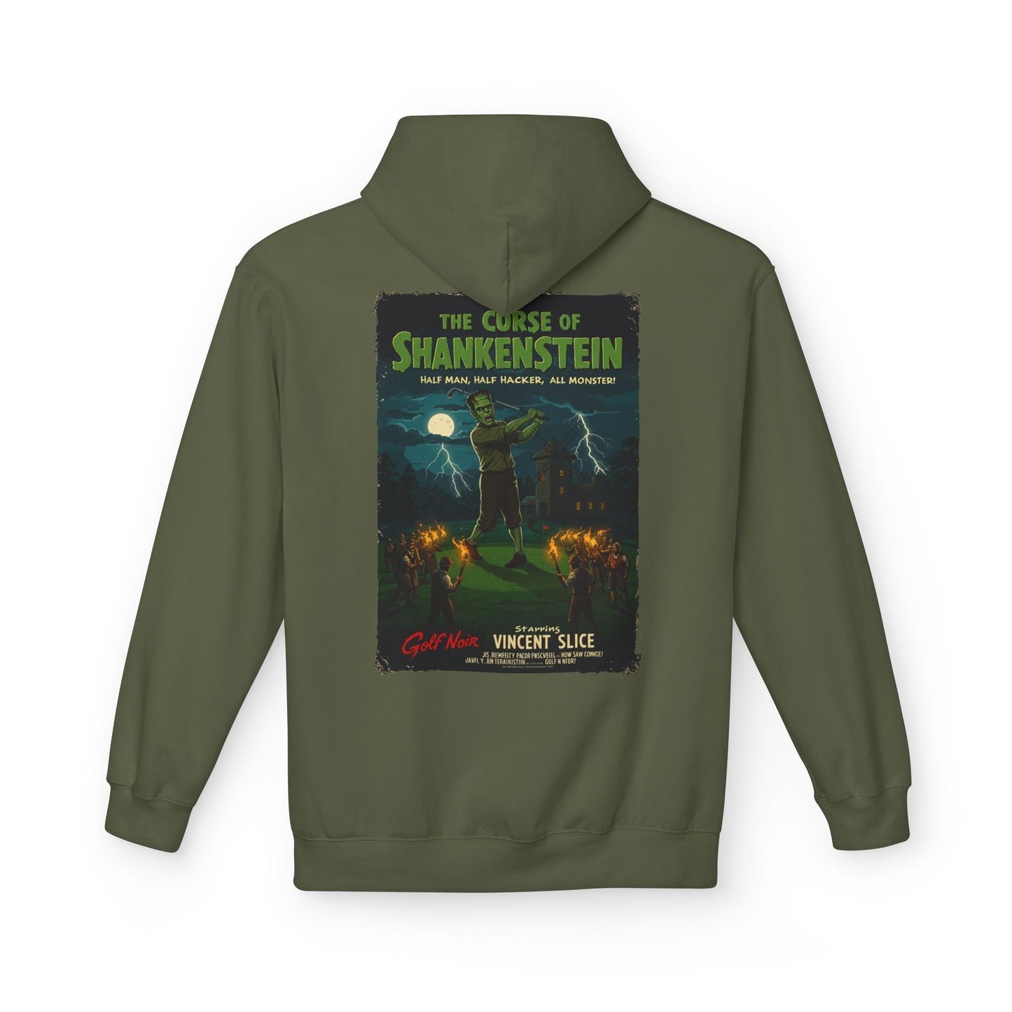 THE CURSE OF SHANKENSTEIN Hoodie - Starring Vincent Slice- Golf Noir Signature Apparel