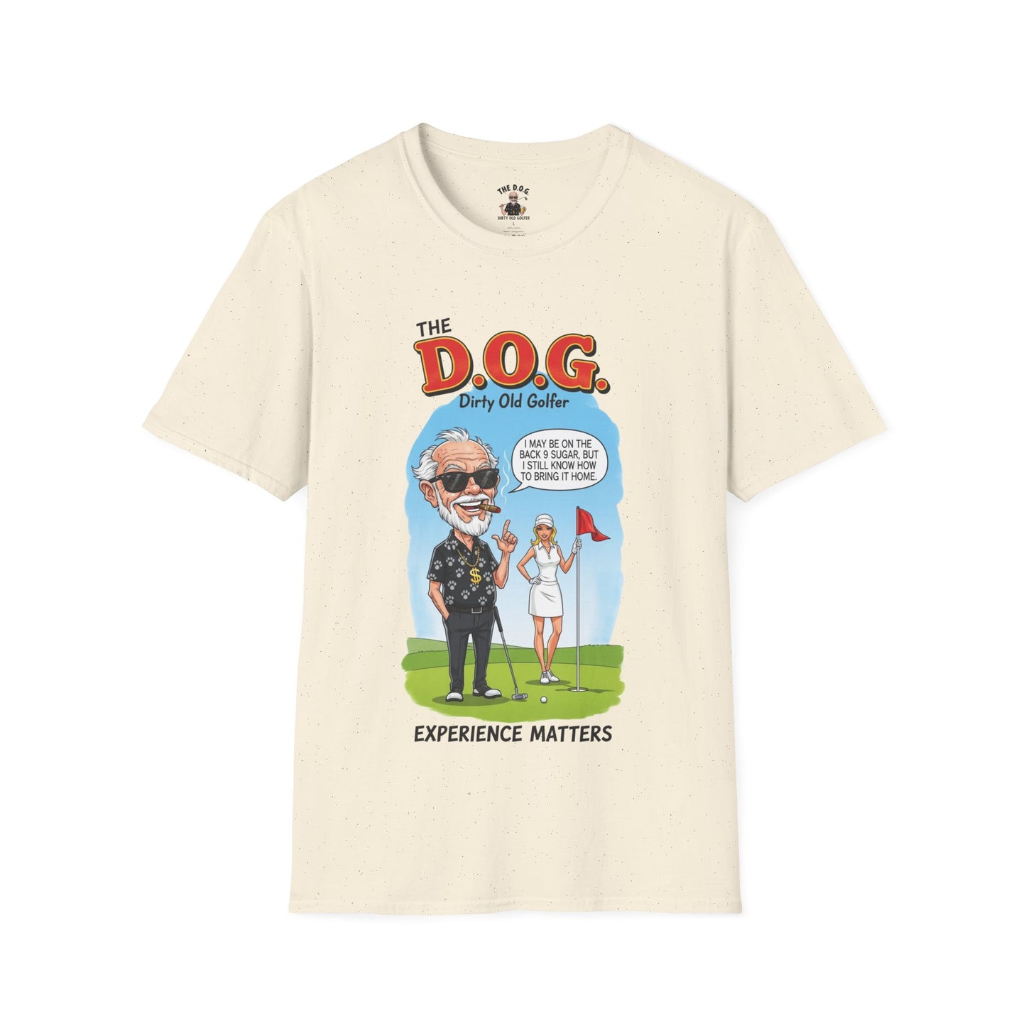 The D.O.G. T-Shirt — Experience Matters - Golf Noir Signature Apparel