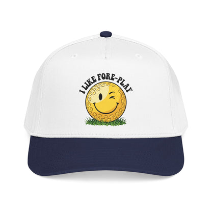 "I Like Fore-Play" Winking Golf Hat - It's a Golf Day Statement Headwear