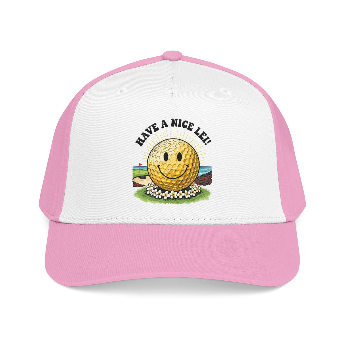 Have a Nice Lei Mid-Profile Baseball Cap - It's a Golf Day Statement Headwear