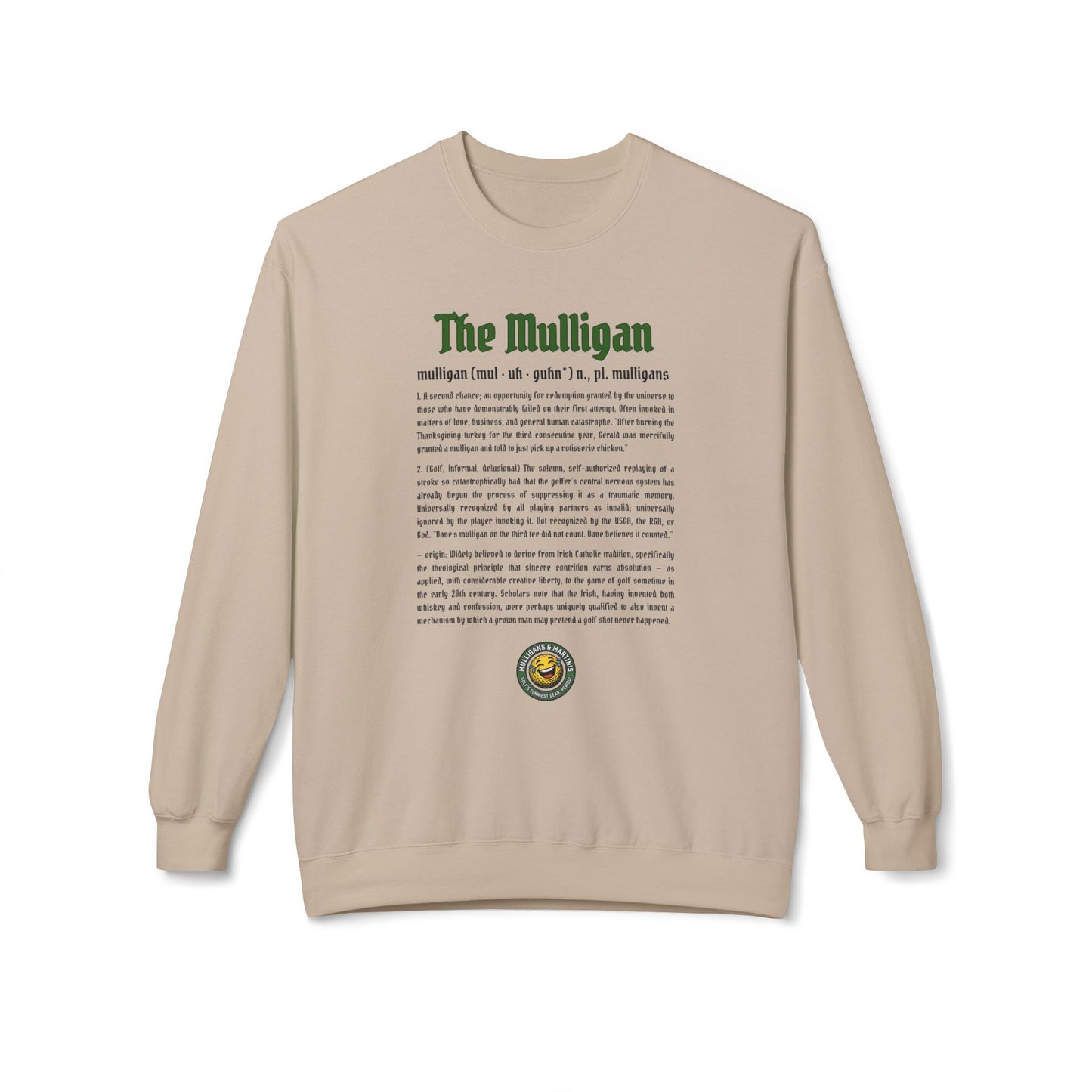 The Mulligan Definition Sweatshirt — The Shag Bag Apparel