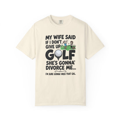 Divorce Golf T-Shirt — The Shag Bag Apparel
