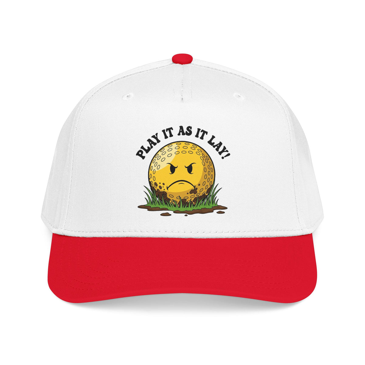 "Play It As It Lay" Funny Golf Hat - It's a Golf Day Statement Headwear