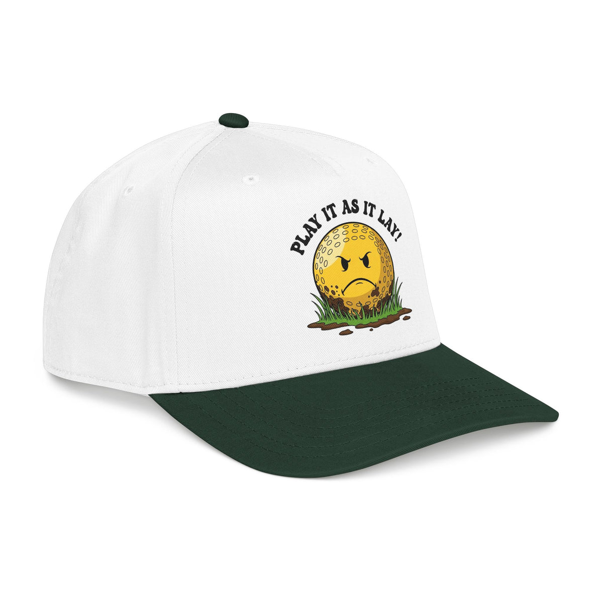 "Play It As It Lay" Funny Golf Hat - It's a Golf Day Statement Headwear