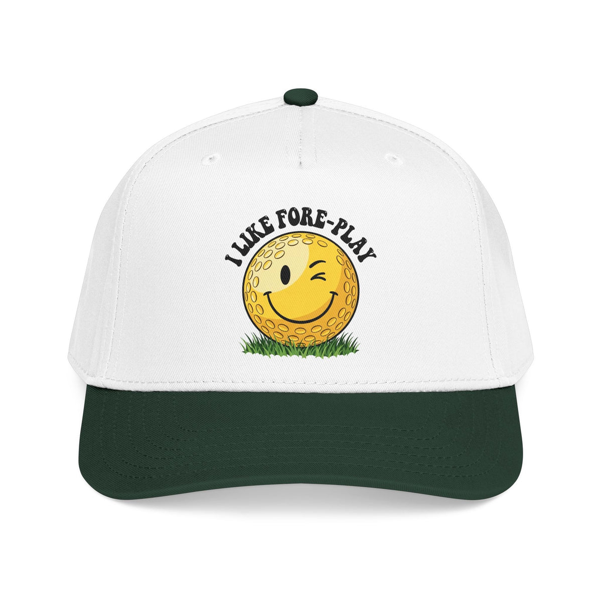 "I Like Fore-Play" Winking Golf Hat - It's a Golf Day Statement Headwear