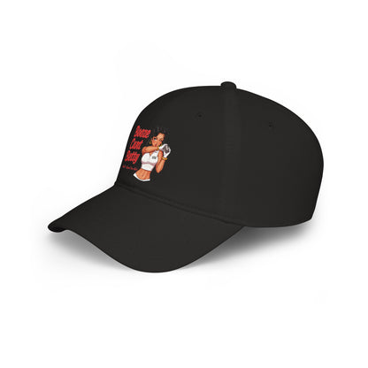 Booze Cart Betty Low Profile Baseball Cap — Golf Noir Statement Headwear