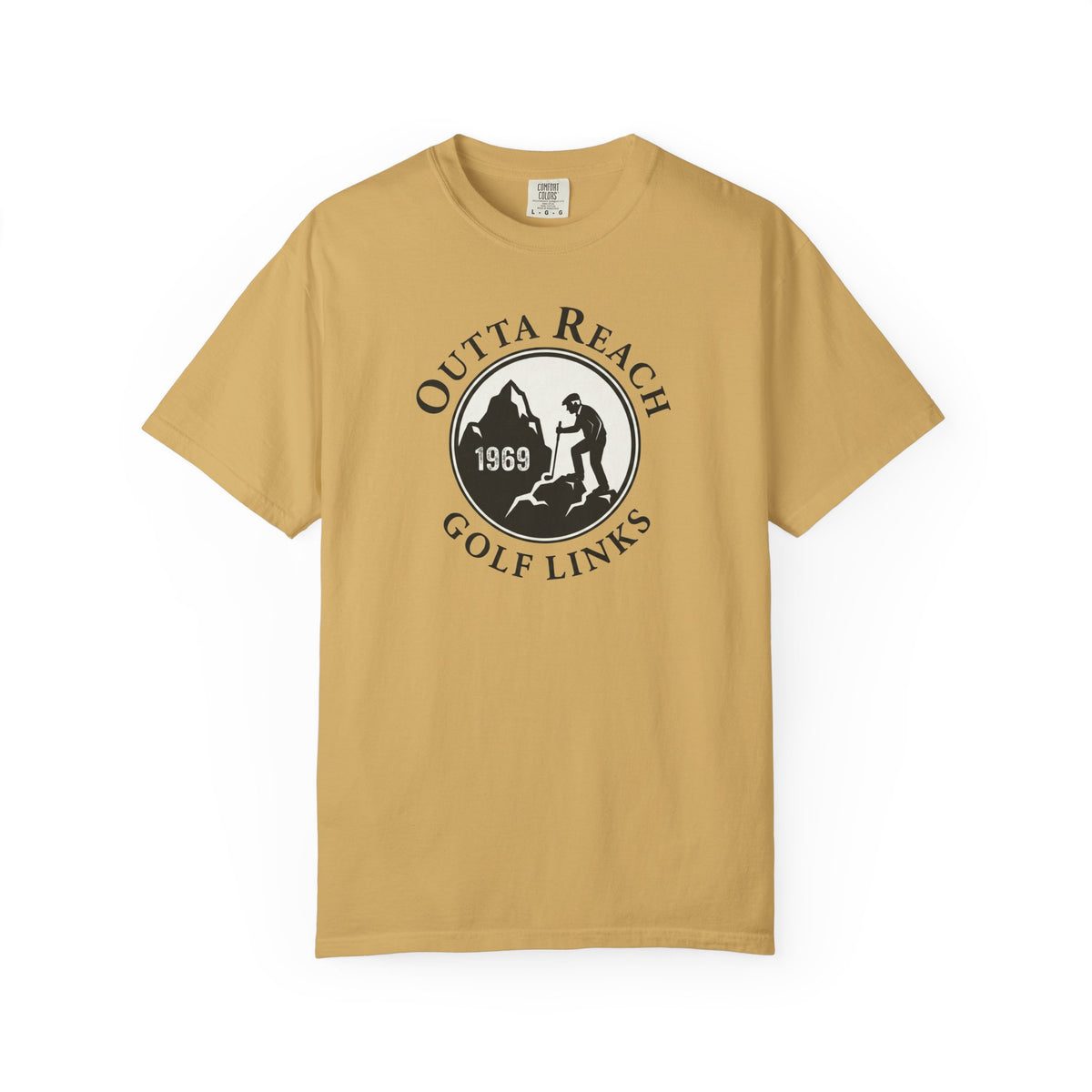 Outta Reach Golf Links T-Shirt — Fictional Fairways Signature Apparel