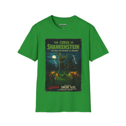 THE CURSE OF SHANKENSTEIN T-Shirt - Starring VINCENT SLICE - Golf Noir Signature Apparel