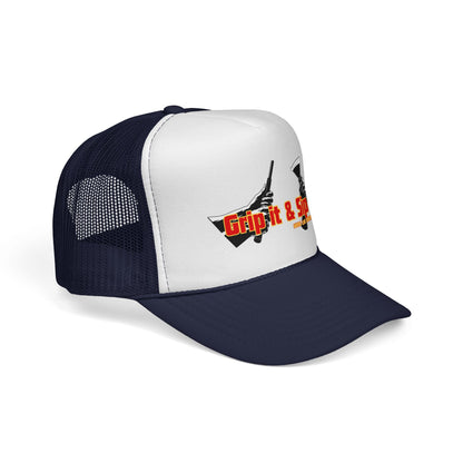 Grip It & Sip It Trucker Cap – Swing Lube Society Headwear