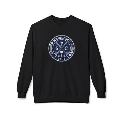 Slicer's Point Club Crewneck Sweatshirt — Fictional Fairways Signature Apparel