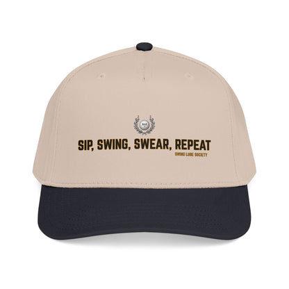 Sip, Swing, Swear, Repeat Baseball Cap - Swing Lube Society Headwear