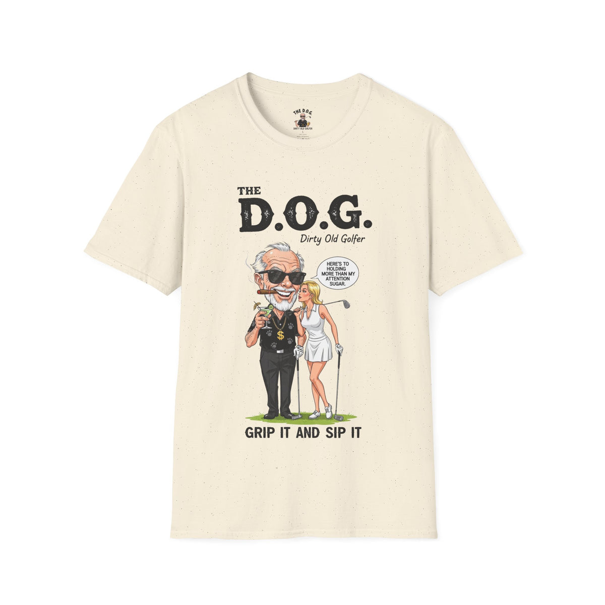 The D.O.G. Golf T-Shirt — 'Grip It and Sip It'