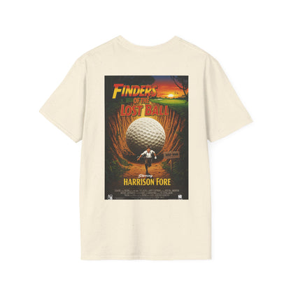 FINDERS OF THE LOST BALL T-Shirt - Starring HARRISON FORE- Golf Noir Signature Apparel