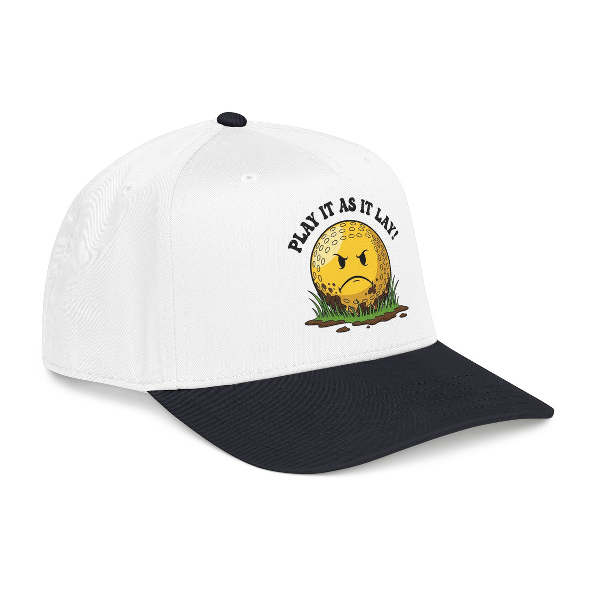 "Play It As It Lay" Funny Golf Hat - It's a Golf Day Statement Headwear