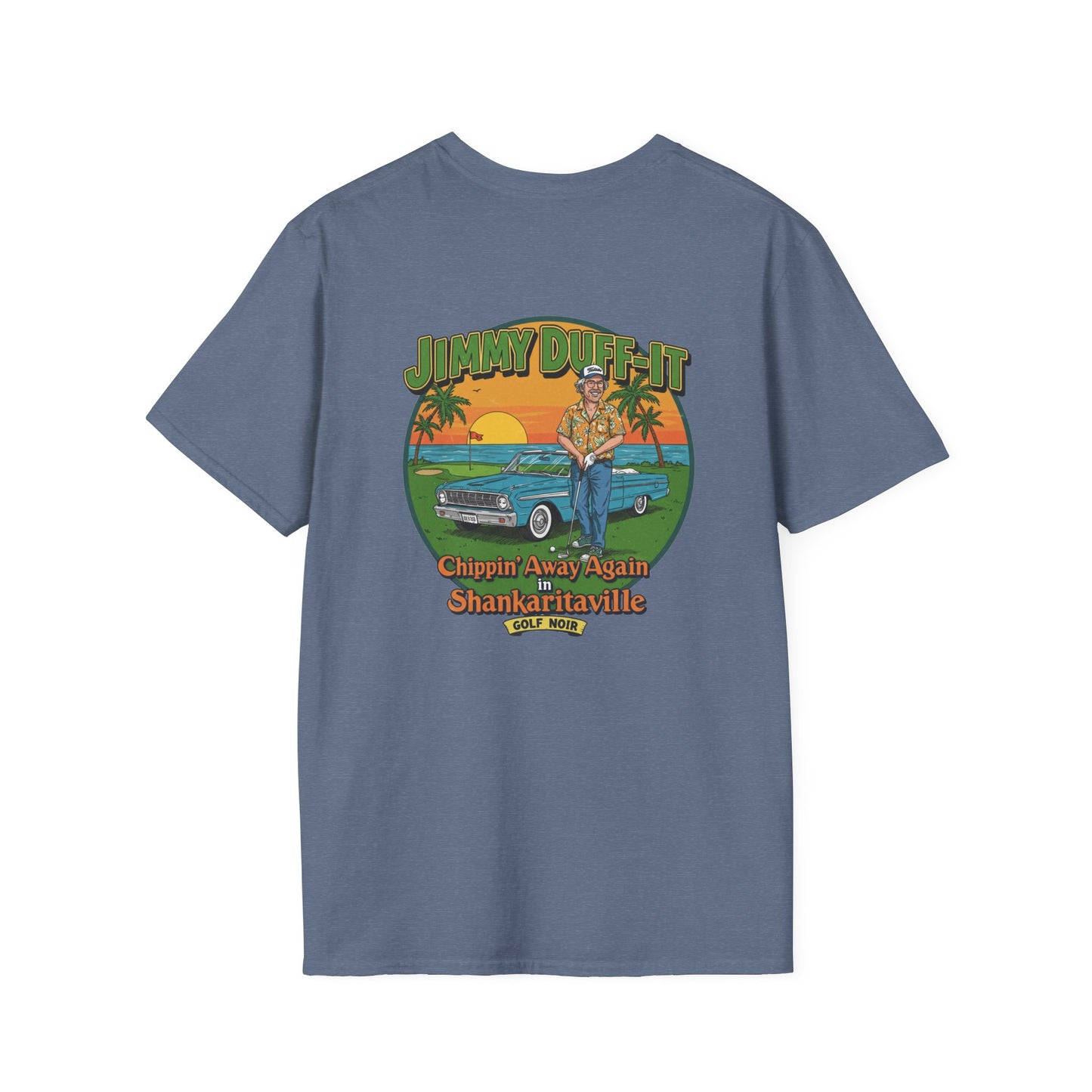 SHANKARITAVILLE T-Shirt - Starring JIMMY DUFF-IT- Golf Noir Signature Apparel