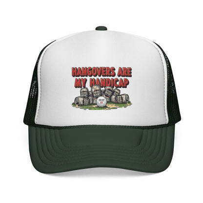 "Hangovers Are My Handicap" Trucker Cap — XXX-OUT Designs Headwear