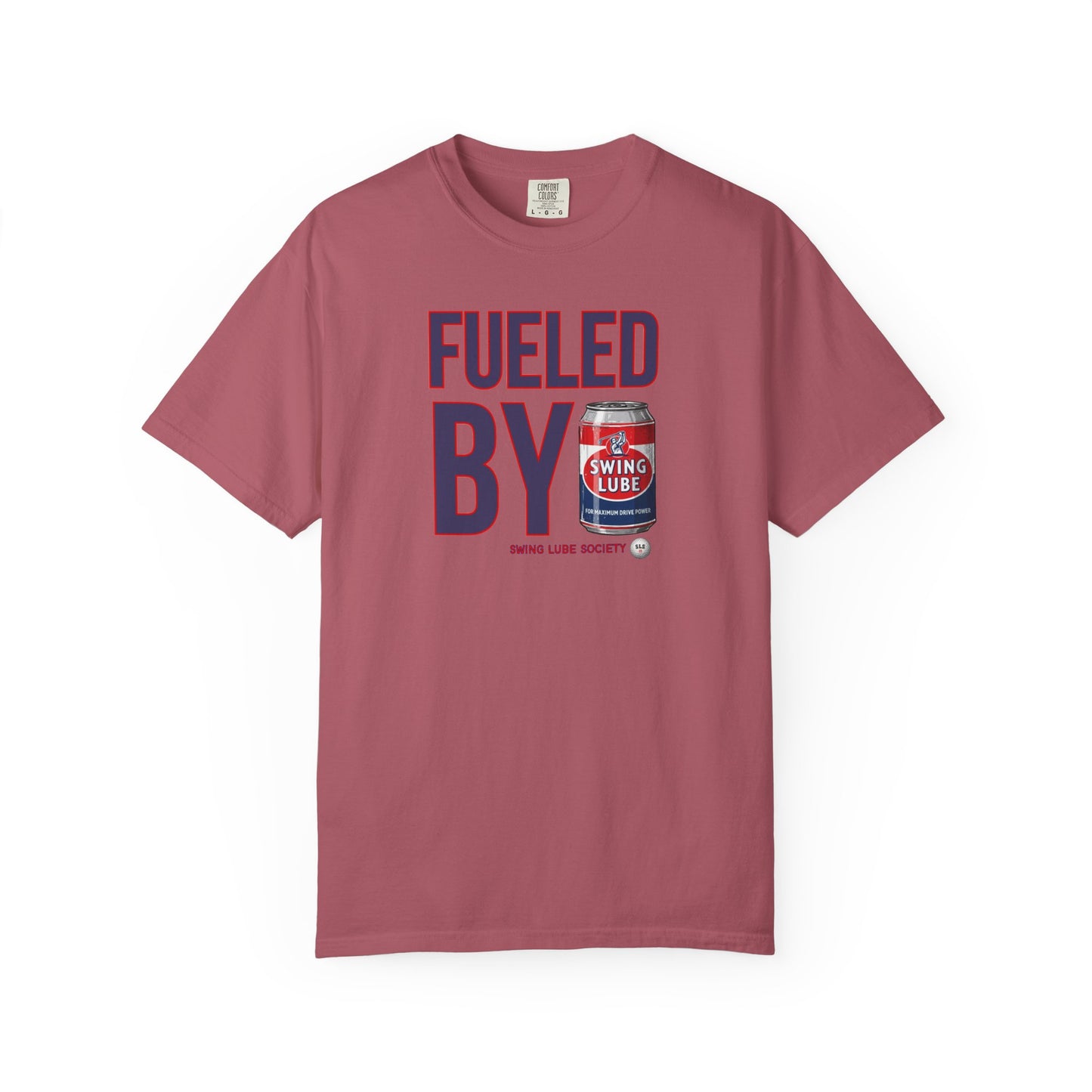 Fueled By Swing Lube Golf Tee — Swing Lube Society Signature Apparel