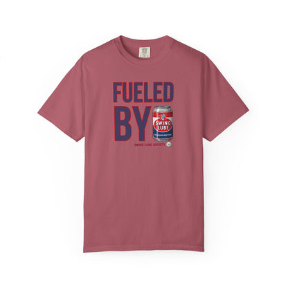 Fueled By Swing Lube Golf Tee — Swing Lube Society Signature Apparel