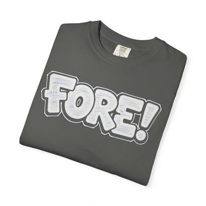 Fore! Golf Graphic T‑Shirt — Golffiti Signature Apparel