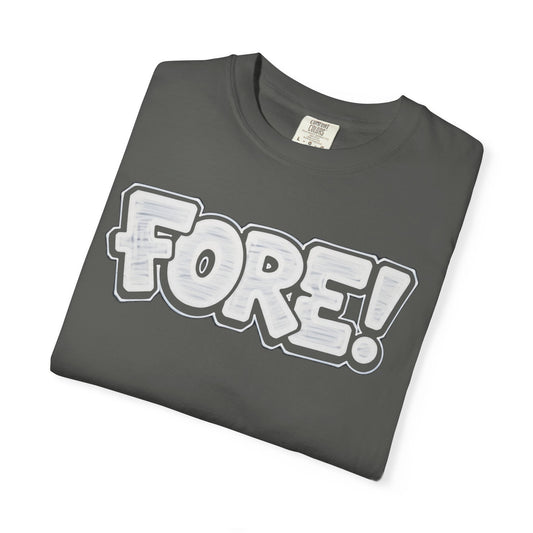 Fore! Golf Graphic T‑Shirt — Golffiti Signature Apparel