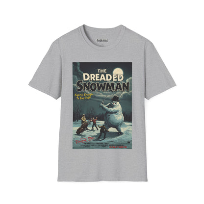 THE DREADED SNOWMAN T-Shirt - Starring VINCENT SLICE- Golf Noir Signature Apparel