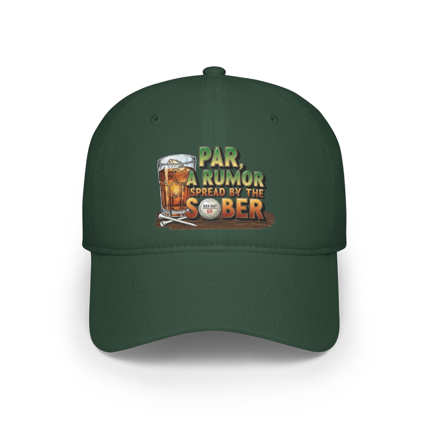 XXX-OUT Baseball Cap — "Par, A Rumor Spread by the Sober" - Statement Headwear