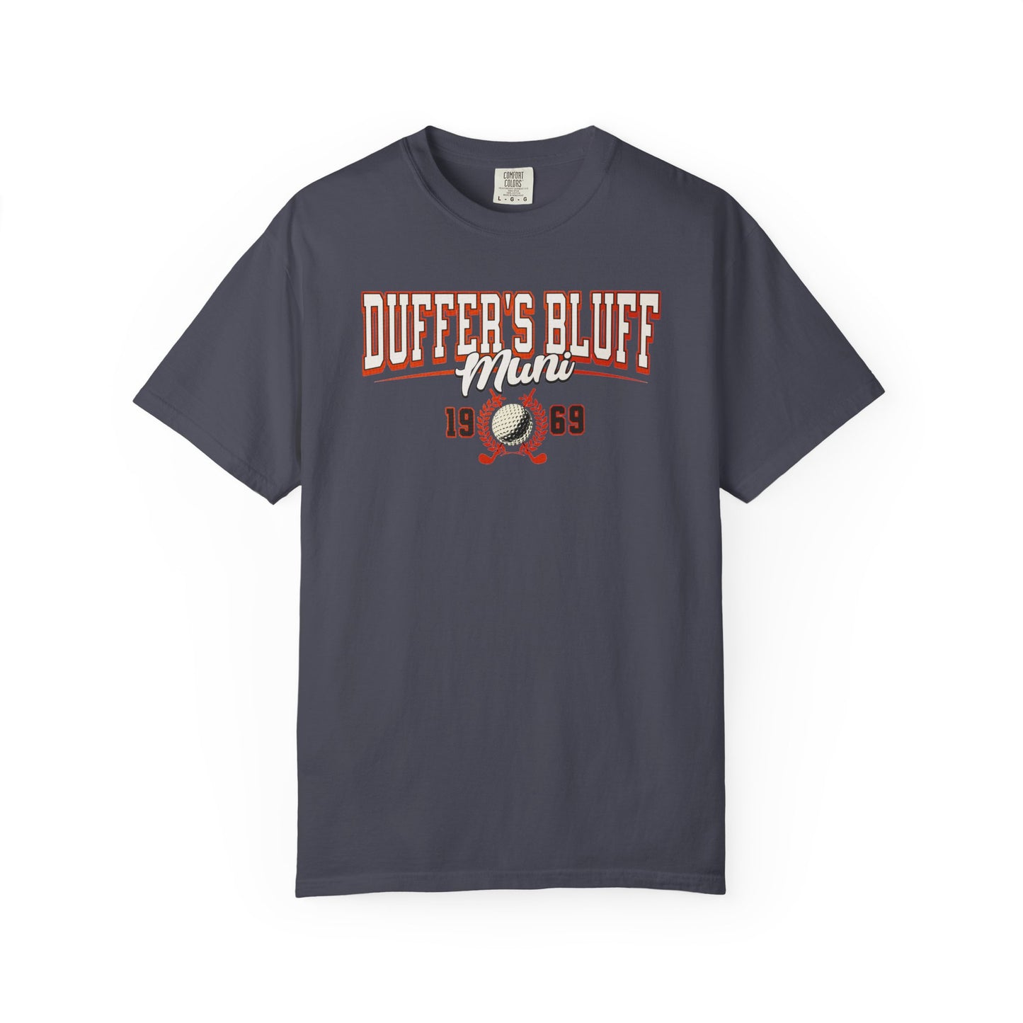 Duffer's Bluff Muni T-Shirt — Fictional Fairways Signature Apparel