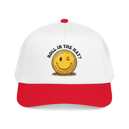 "Roll in the Hay?" Funny Golf Hat - It's a Golf Day Statement Headwear