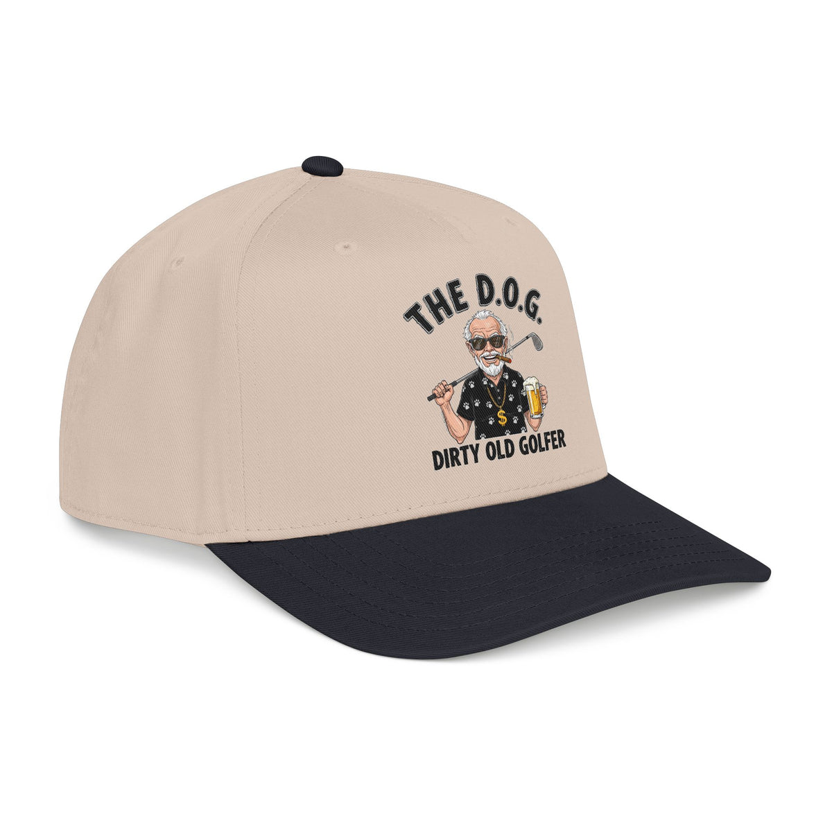 THE D.O.G. Baseball Cap — "The D.O.G. Dirty Old Golfer" Statement Headwear
