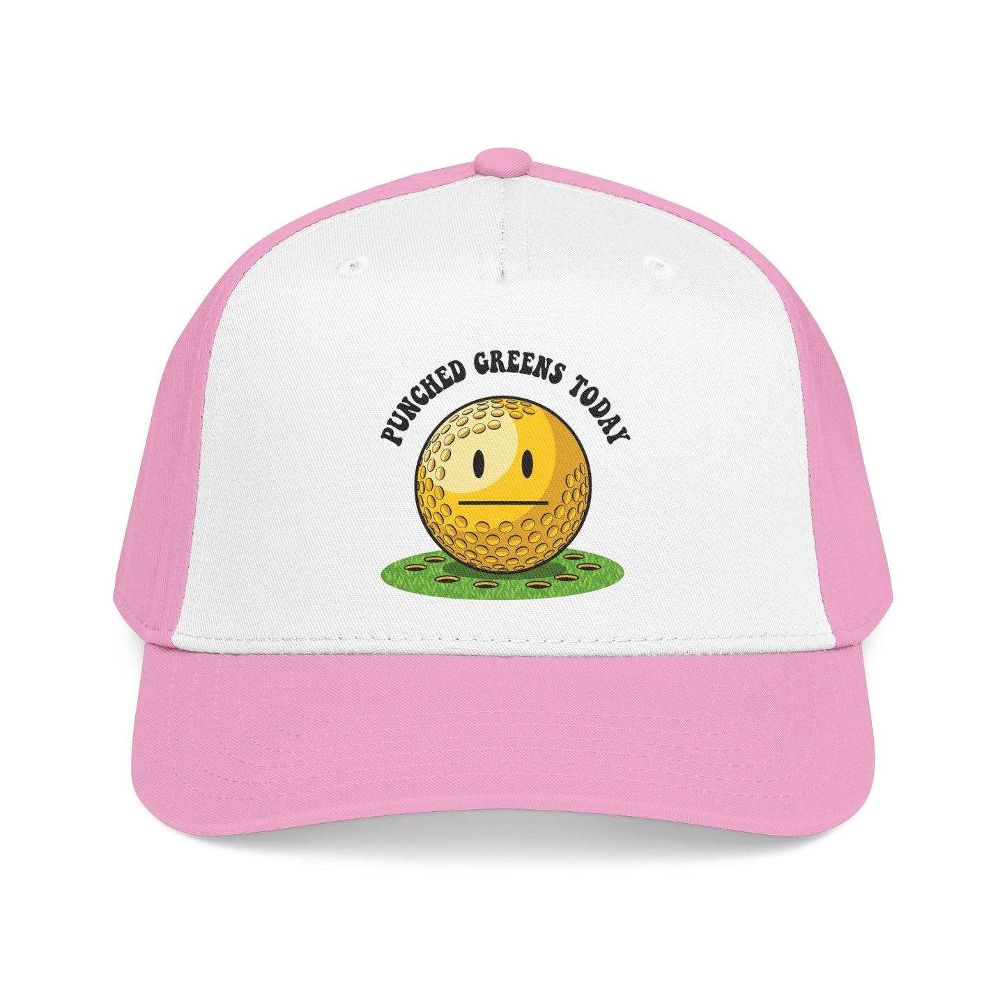 "Punched Greens Today" Funny Golf Hat - It's a Golf Day Statement Headwear