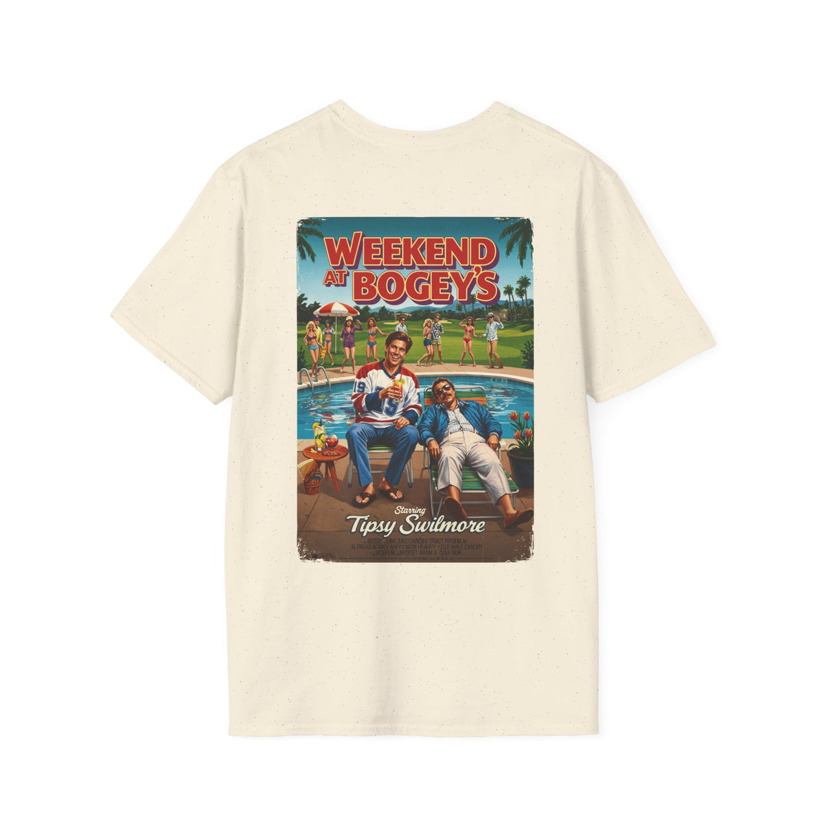 WEEKEND AT BOGEY'S T-Shirt - Starring TIPSY SWILMORE- Golf Noir Signature Apparel