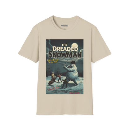 THE DREADED SNOWMAN T-Shirt - Starring VINCENT SLICE- Golf Noir Signature Apparel