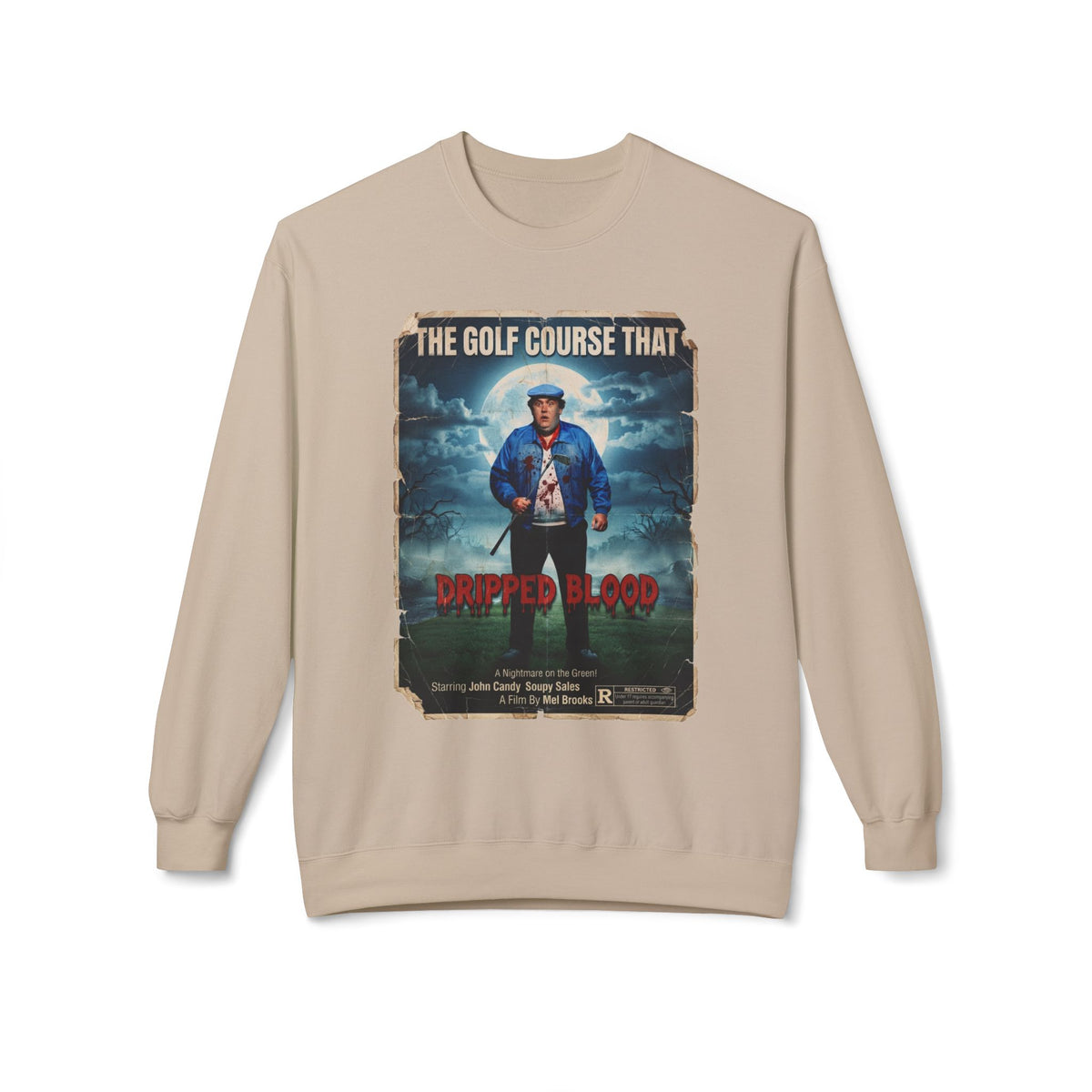 The Golf Course That Dripped Blood Movie Poster Sweatshirt — Golf Noir Apparel