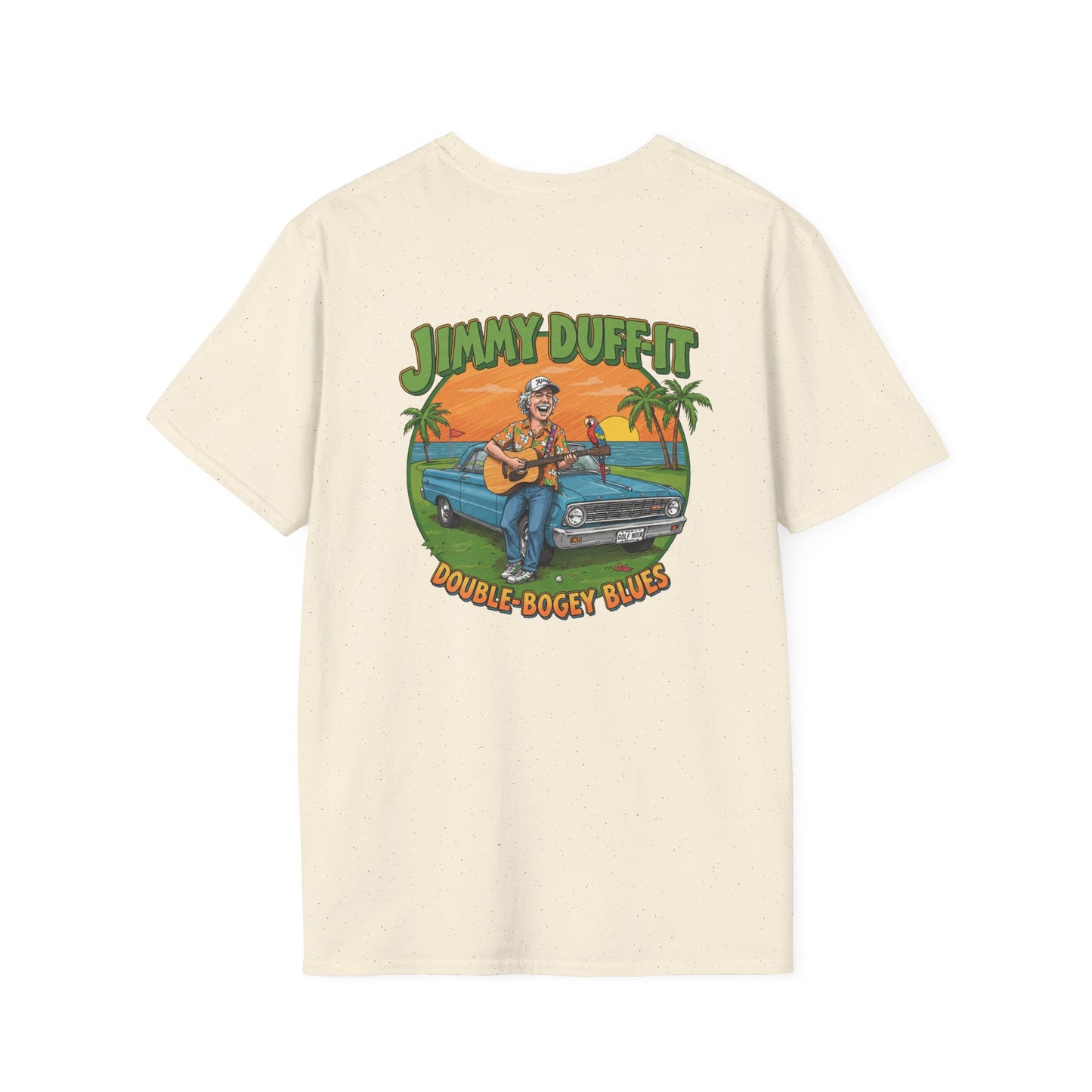 DOUBLE BOGEY BLUES T-Shirt - Starring JIMMY DUFF-IT- Golf Noir Signature Apparel
